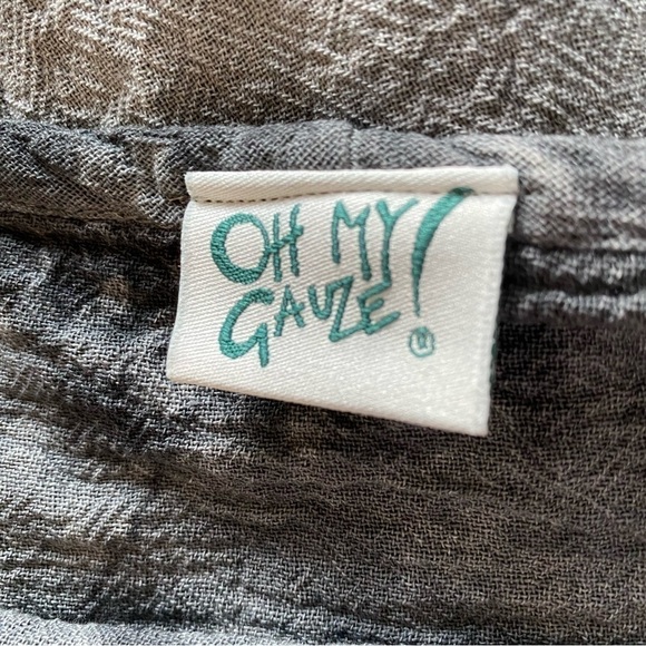 Oh My Gauze Lorraine Gray Tie Dye Top Shirt Blouse Women’s One Size - Picture 9 of 12